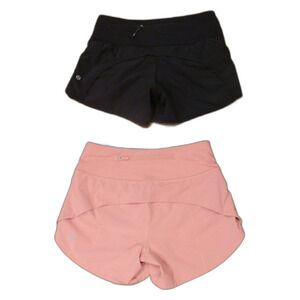 Lululemon Athletica Speed Up Shorts Women's Size 2 Lot of 2